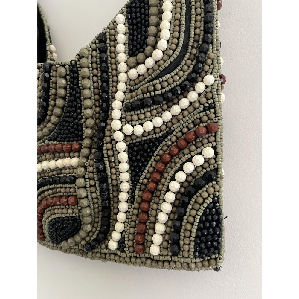 From India To You Viral Beaded Hobo Bag Boho Hippie Bohemain Retro Handbag Purse - Picture 3 of 10
